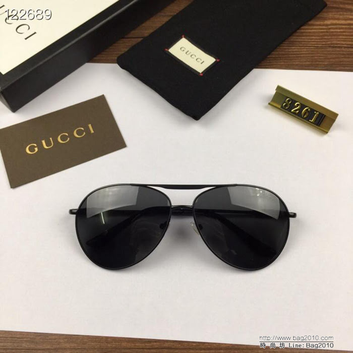 GUCCI古馳 官網同步 歐美風範 原單偏光 男款太陽鏡  lly1210